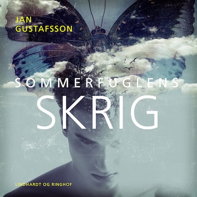 Sommerfuglens skrig – omslag til lydbogen af Jan Gustafsson