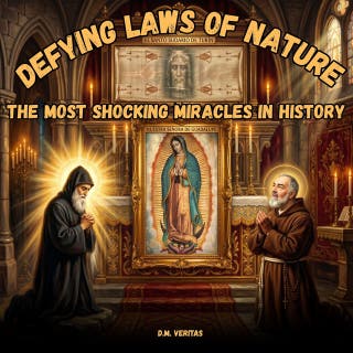 Defying Laws of Nature: The Most Shocking Miracles in History – omslag till ljudboken av D.M Veritas