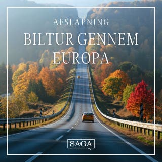 Biltur gennem Europa – omslag til lydbogen af Rasmus Broe