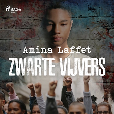 Zwarte vijvers – omslag van het luisterboek van Amina Laffet