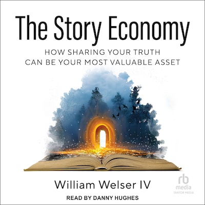The Story Economy – omslag til lydbogen af William Welser