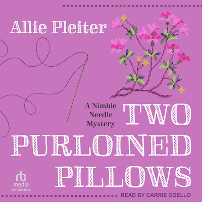 Two Purloined Pillows – omslag til lydbogen af Allie Pleiter