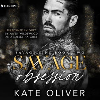 Savage Obsession – omslag till ljudboken av Kate Oliver