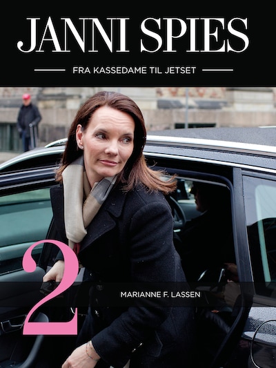 Janni Spies - fra kassedame til jetset 2 – omslag til lydbogen af Marianne F. Lassen