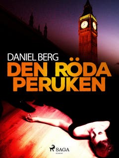 Den röda peruken – omslag till ljudboken av Daniel Berg