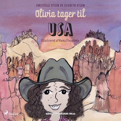 Olivia tager til USA – omslag til lydbogen af Christelle Otzen, Elsebeth Otzen