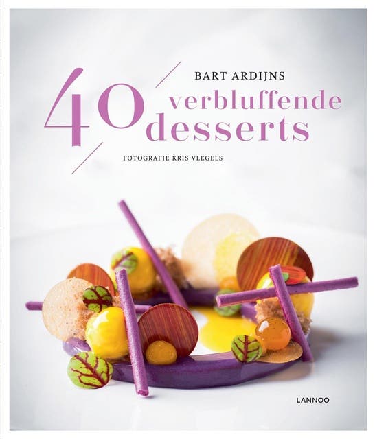 40 verbluffende desserts – omslag van het luisterboek van Bart Ardijns