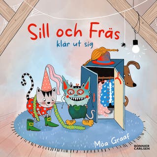 Sill och Fräs klär ut sig – omslag till ljudboken av Moa Graaf