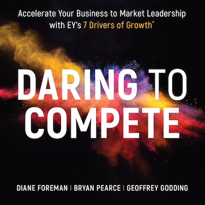 Daring to Compete – omslag til lydbogen af Diane Foreman, Bryan Pearce, Geoffrey Godding