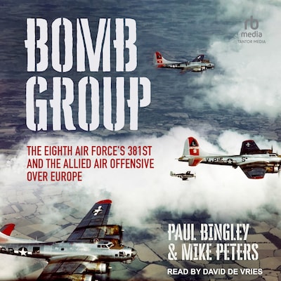 Bomb Group – omslag til lydbogen af Paul Bingley, Mike Peters