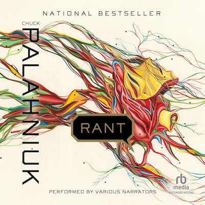 Rant – omslag til lydbogen af Chuck Palahniuk