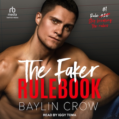The Faker Rulebook – omslag til lydbogen af Baylin Crow