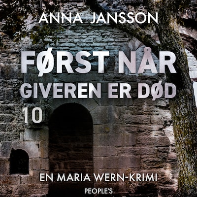 Først når giveren er død – omslag til lydbogen af Anna Jansson