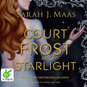 A Court of Frost and Starlight – okładka audiobooka, autor Sarah J. Maas
