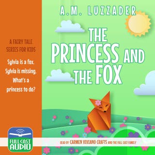 Princess and the Fox – omslag till ljudboken av A.M. Luzzader