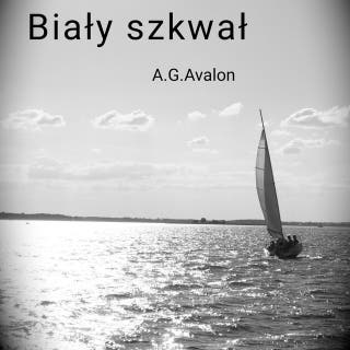 BIAŁY SZKWAŁ – okładka audiobooka, autor A.G. Avalon