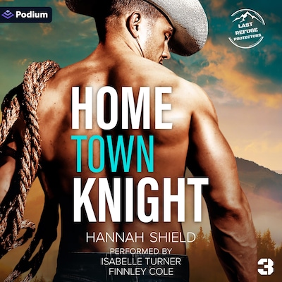 Home Town Knight – omslag til lydbogen af Hannah Shield