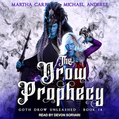 The Drow Prophecy – omslag til lydbogen af Martha Carr, Michael Anderle