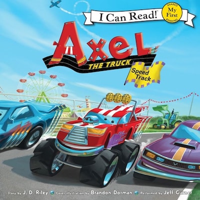 Axel the Truck: Speed Track – omslag til lydbogen af J. D. Riley