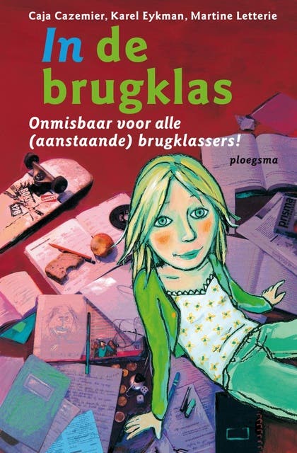 In de brugklas: onmisbaar voor alle (aanstaande) brugklassers! – omslag van het luisterboek van Caja Cazemier,Karel Eykman,Martine Letterie