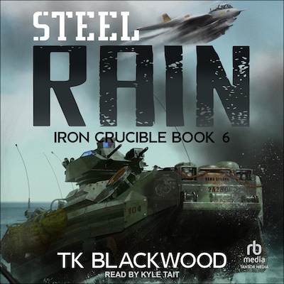 Steel Rain – omslag til lydbogen af T.K. Blackwood