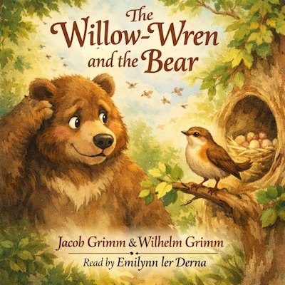 The Willow-Wren and the Bear – omslag til lydbogen af Jacob Grimm, Wilhelm Grimm