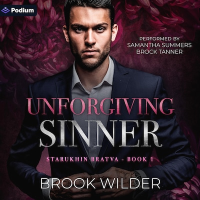 Unforgiving Sinner – omslag til lydbogen af Brook Wilder