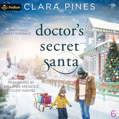 Doctor's Secret Santa – omslag til lydbogen af Clara Pines