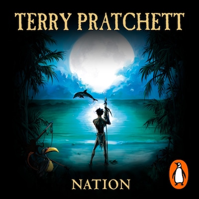 Nation – omslag til lydbogen af Terry Pratchett