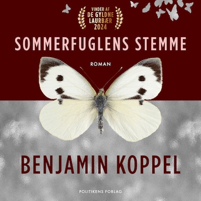 Sommerfuglens stemme – omslag til lydbogen af Benjamin Koppel