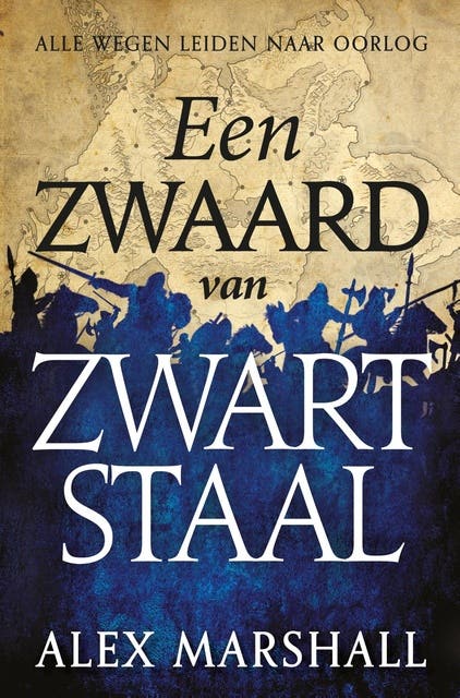 Een zwaard van zwart staal – omslag van het luisterboek van Alex Marshall