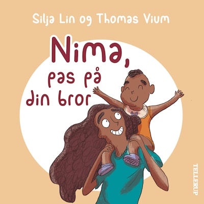 Nima #3: Nima, pas på din bror – omslag til lydbogen af Thomas Vium, Silja Lin