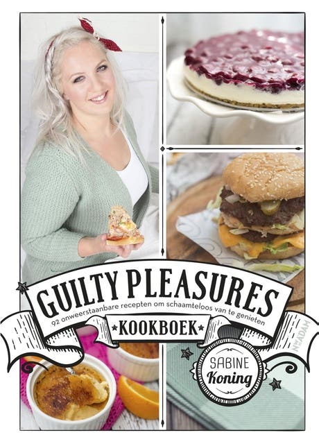Guilty Pleasures kookboek – omslag van het luisterboek van Sabine Koning