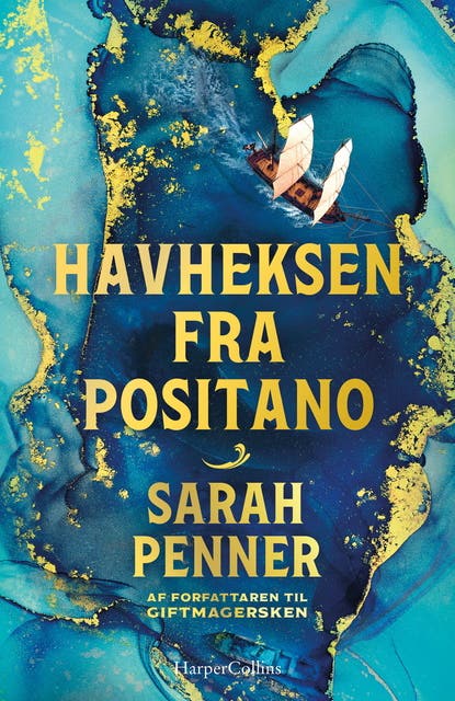 Havheksen fra Positano – omslag til lydbogen af Sarah Penner