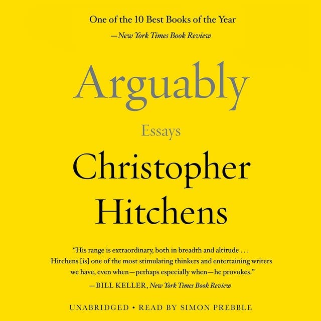 Arguably: Essays by Christopher Hitchens – omslag til lydbogen af Christopher Hitchens