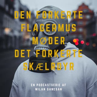 Podcasten om Coronavirus - Den forkerte flagermus møder det forkerte skældyr – omslag til lydbogen af Milan Ganesan