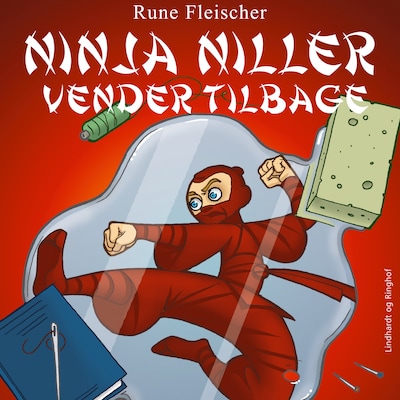 Ninja Niller vender tilbage – omslag til lydbogen af Rune Fleischer