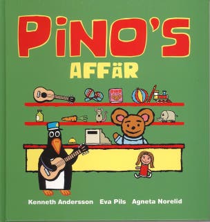 Pinos affär – omslag till ljudboken av Agneta Norelid,Eva Pils,Kenneth Andersson