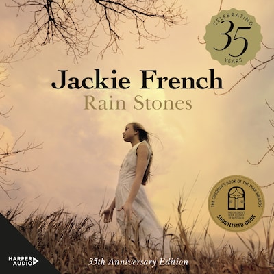 Rain Stones: 35th Anniversary Edition – omslag til lydbogen af Jackie French