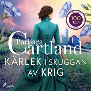Kärlek i skuggan av krig – omslag till ljudboken av Barbara Cartland