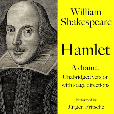 William Shakespeare: Hamlet. A drama. – omslag til lydbogen af William Shakespeare