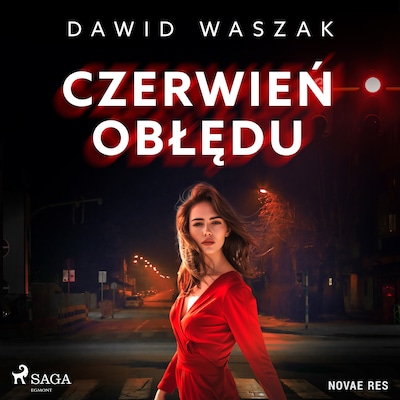 Czerwień obłędu – okładka audiobooka, autor Dawid Waszak