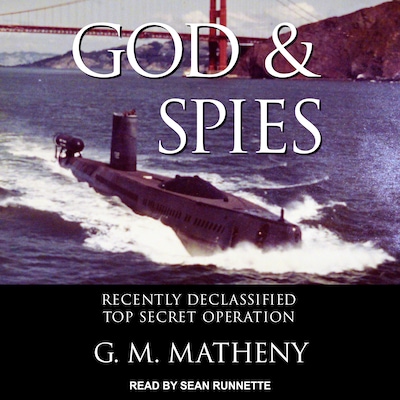 God & Spies – omslag til lydbogen af GM Matheny