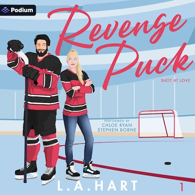 Revenge Puck – omslag til lydbogen af L.A. Hart