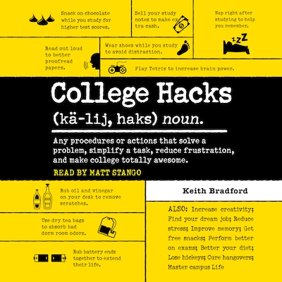 College Hacks – omslag til lydbogen af Keith Bradford