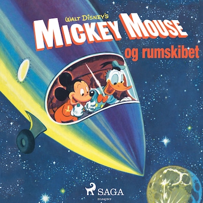 Mickey Mouse og rumskibet – omslag til lydbogen af Disney