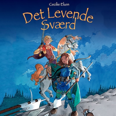 Det levende sværd – omslag til lydbogen af Cecilie Eken