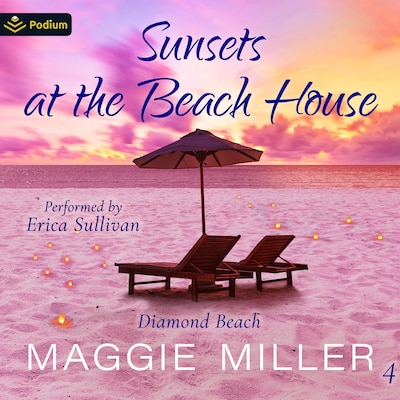 Sunsets at the Beach House – omslag til lydbogen af Maggie Miller