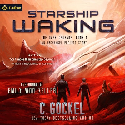Starship Waking – omslag til lydbogen af C. Gockel