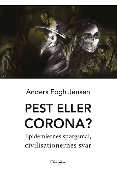 Pest eller Corona – omslag til lydbogen af Anders Fogh Jensen